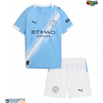 Otroški Nogometni dresi Manchester City Domači 2025-26 Kratek Rokav (+ Kratke hlače)